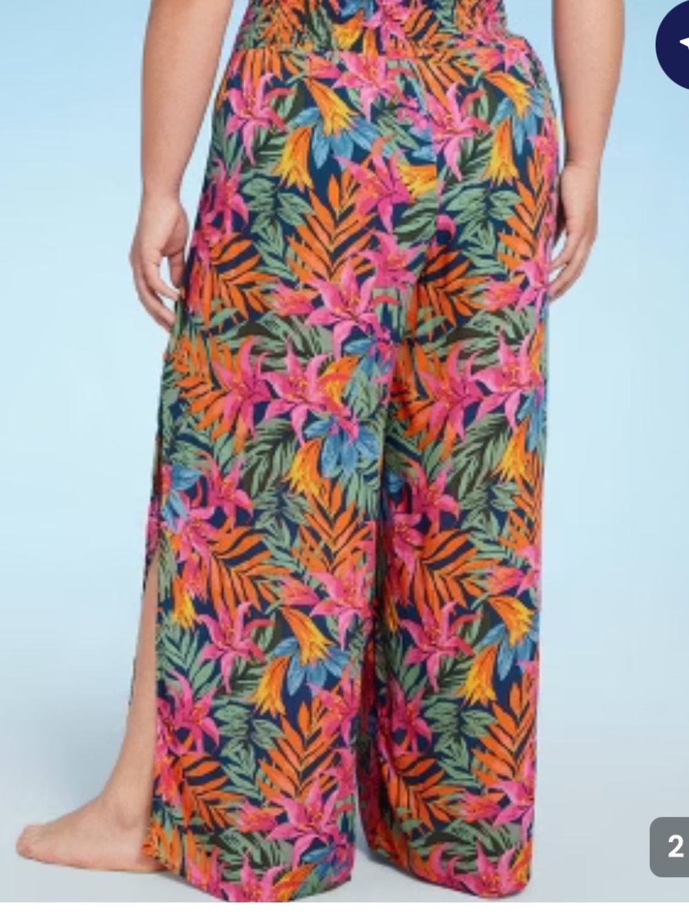 Tropical Swim Coverup Pants - Picture 2 of 5